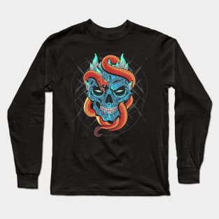 Snake Skull Long Sleeve T-Shirt